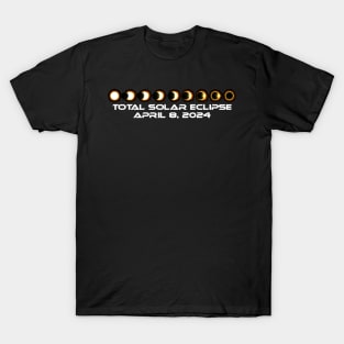 Total Solar Eclipse April 8, 2024 Totality Phase T-Shirt